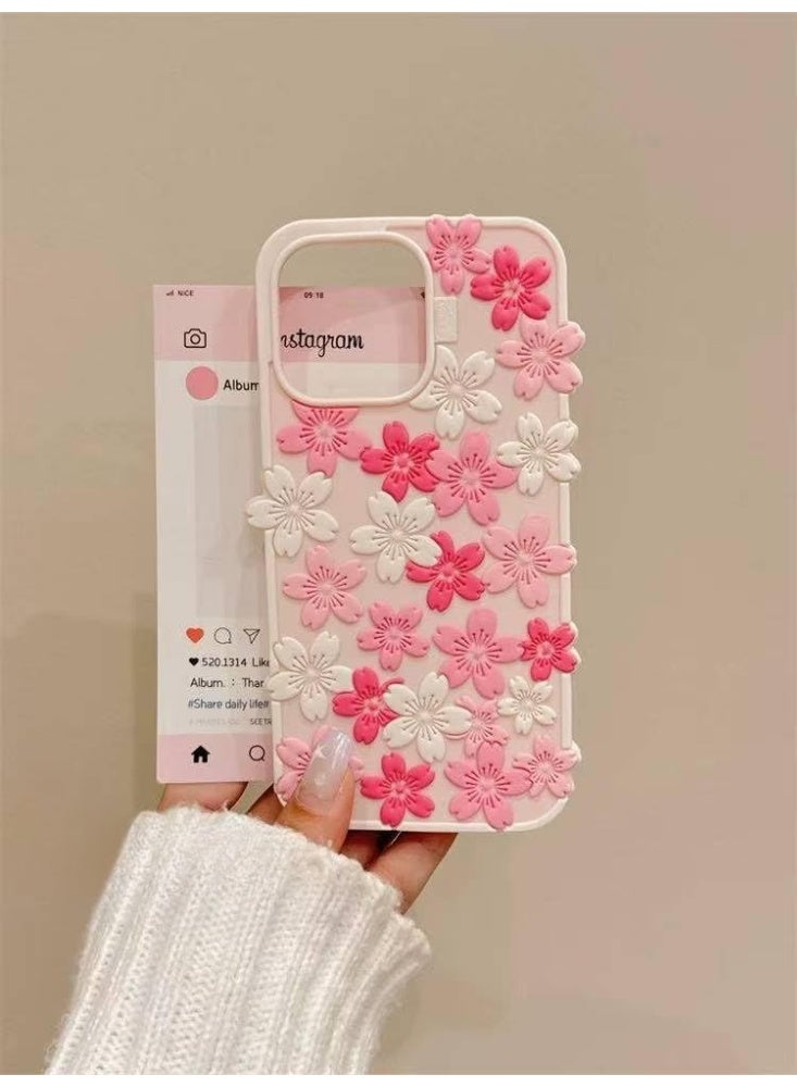 Ecosystem Stylish 3D Cartoon Case Compatible for iPhone 16 Pro Max, All-Round Protection, Anti-Slip, Scratch-Resistant, and Fun Aesthetic Cover IPhone 16 pro max (3D Pink Flower) - Image 4